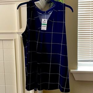 Size Large Alfani Black and White sleeveless top